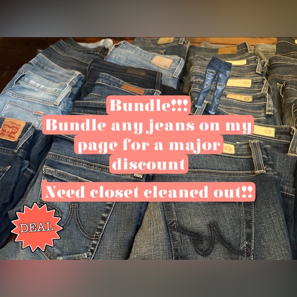 Jeans jeans jeans, size 26 girlies! Bundle jeans on my page for a major discount